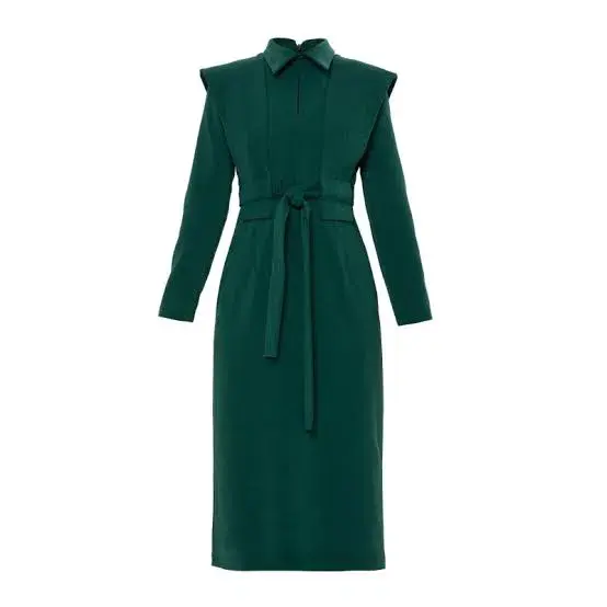 Julia Allert Fashion Fitted Midi Dress Green Size 10 - Image 3