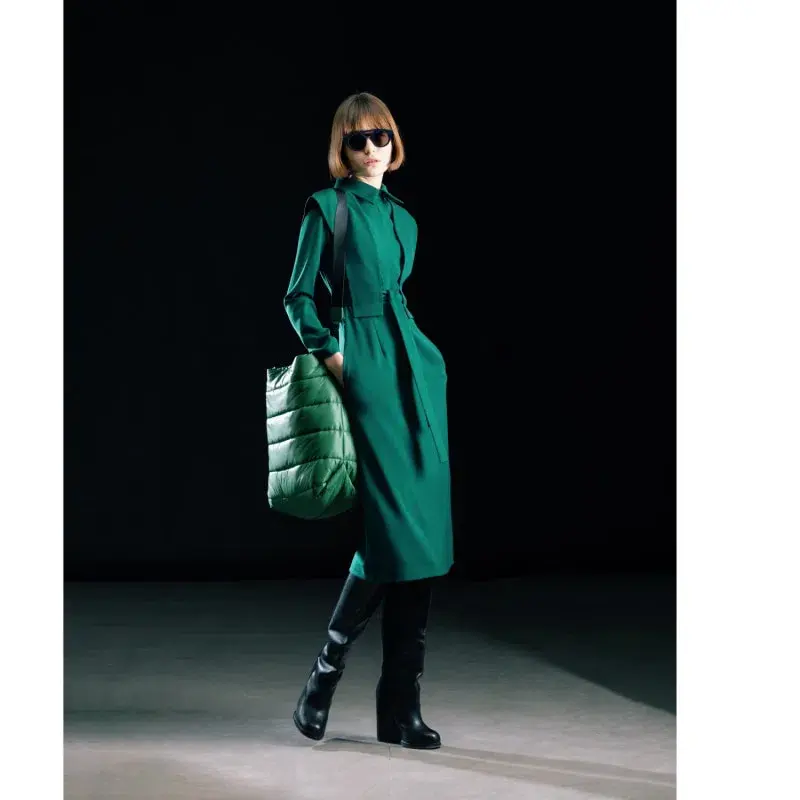 Julia Allert Fashion Fitted Midi Dress Green Size 10 - Image 1