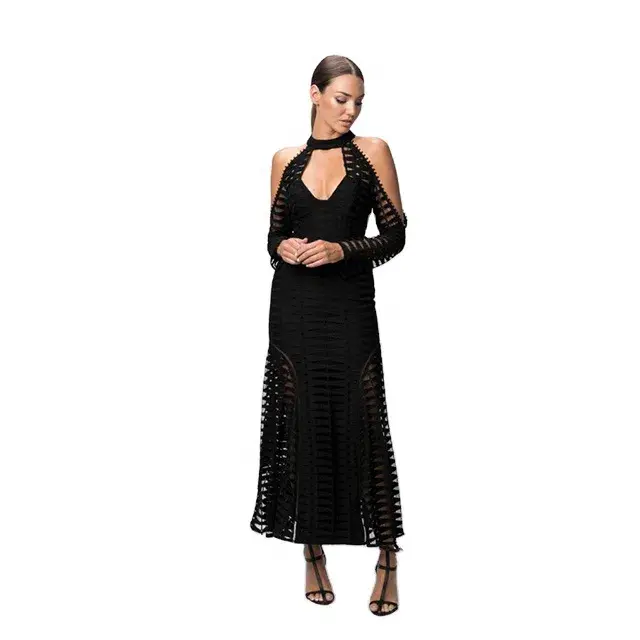 White Suede Time Stops Fishbone Dress Black Size 6  - Image 1
