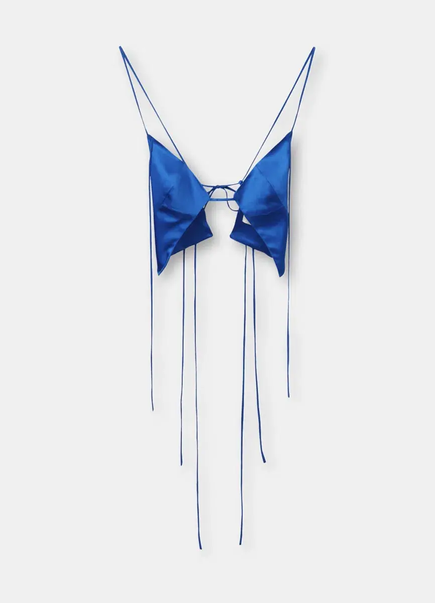 Kourh Otto Top & High Twisted Skirt Set in Cobalt Blue Size 8  - Image 4