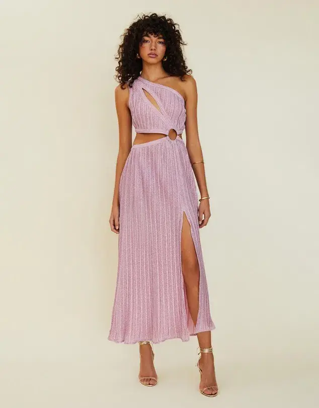 Suboo Mars Sleeveless Cut-out Maxi Dress Pink Size 6 - Image 1