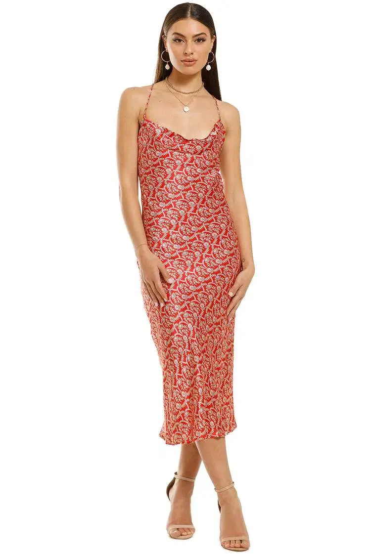 Third Form Batik Cowl Bias Dress Size 10  - Image 1
