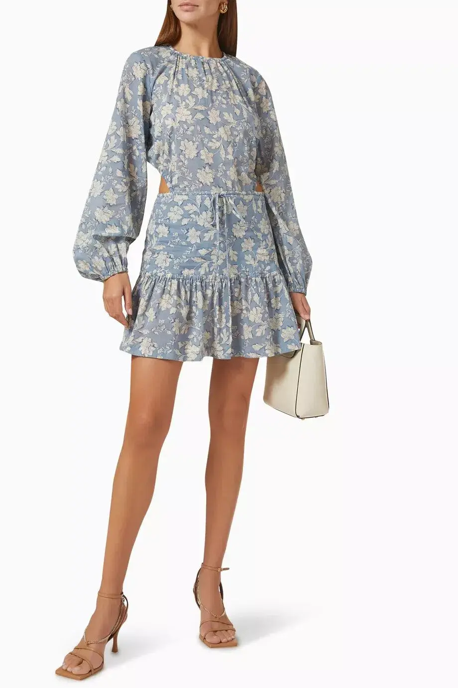 Bec & Bridge Floral Skies Mini Dress in Cotton Size 12  - Image 1