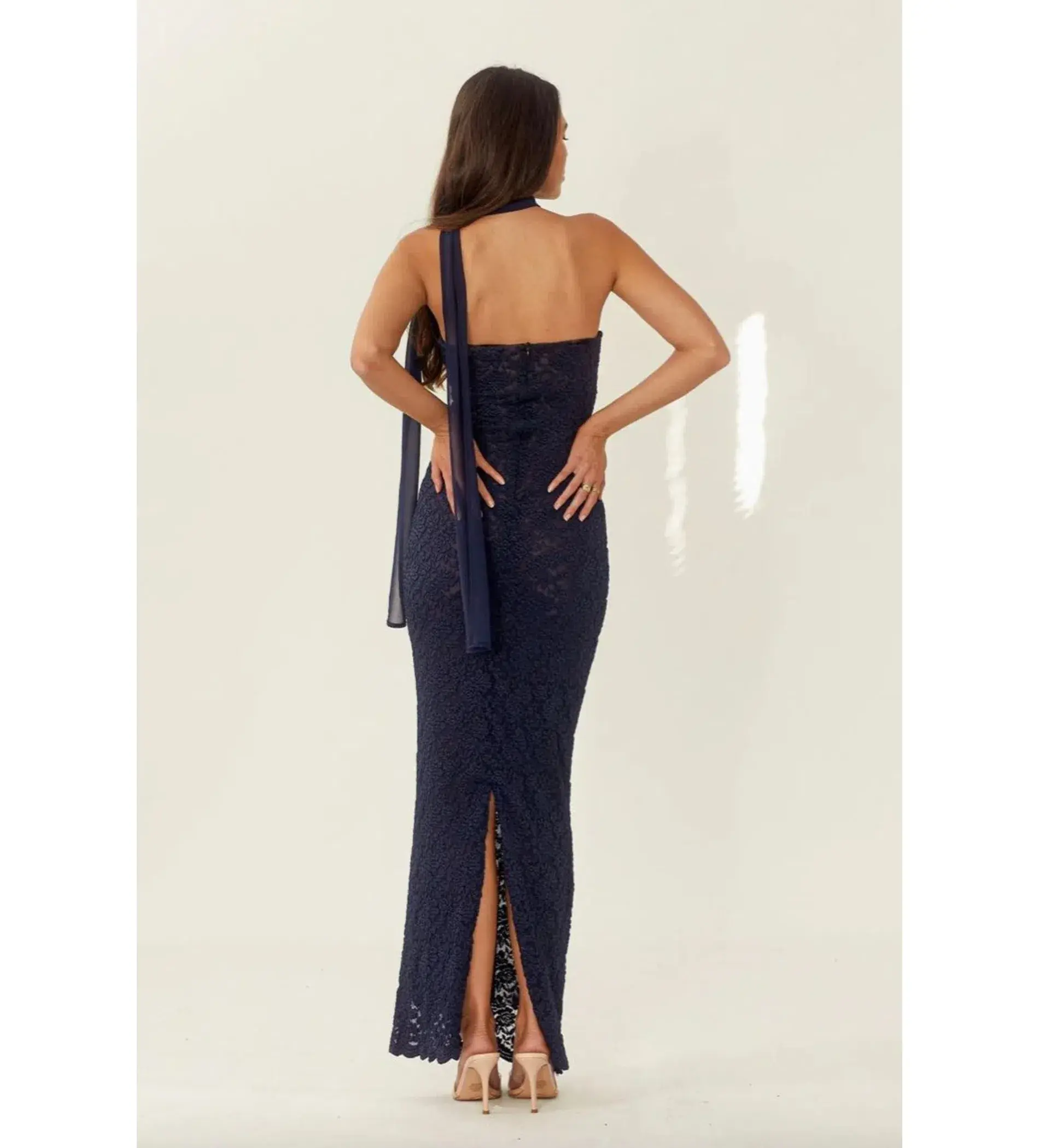 Arcina Ori Meredith Maxi Dress Navy Size XS/AU 6  - Image 3