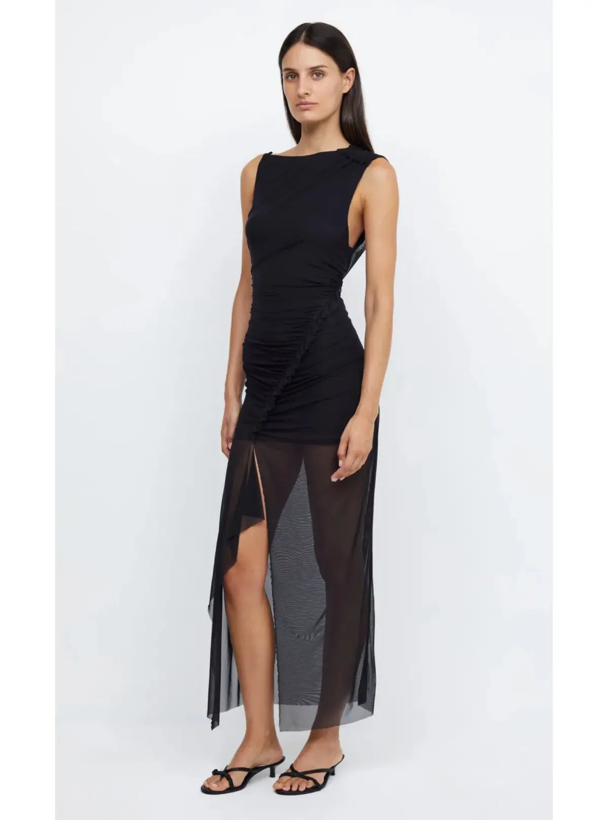 Bec & Bridge Julien Asym Maxi Dress Black Size AU 6   - Image 2