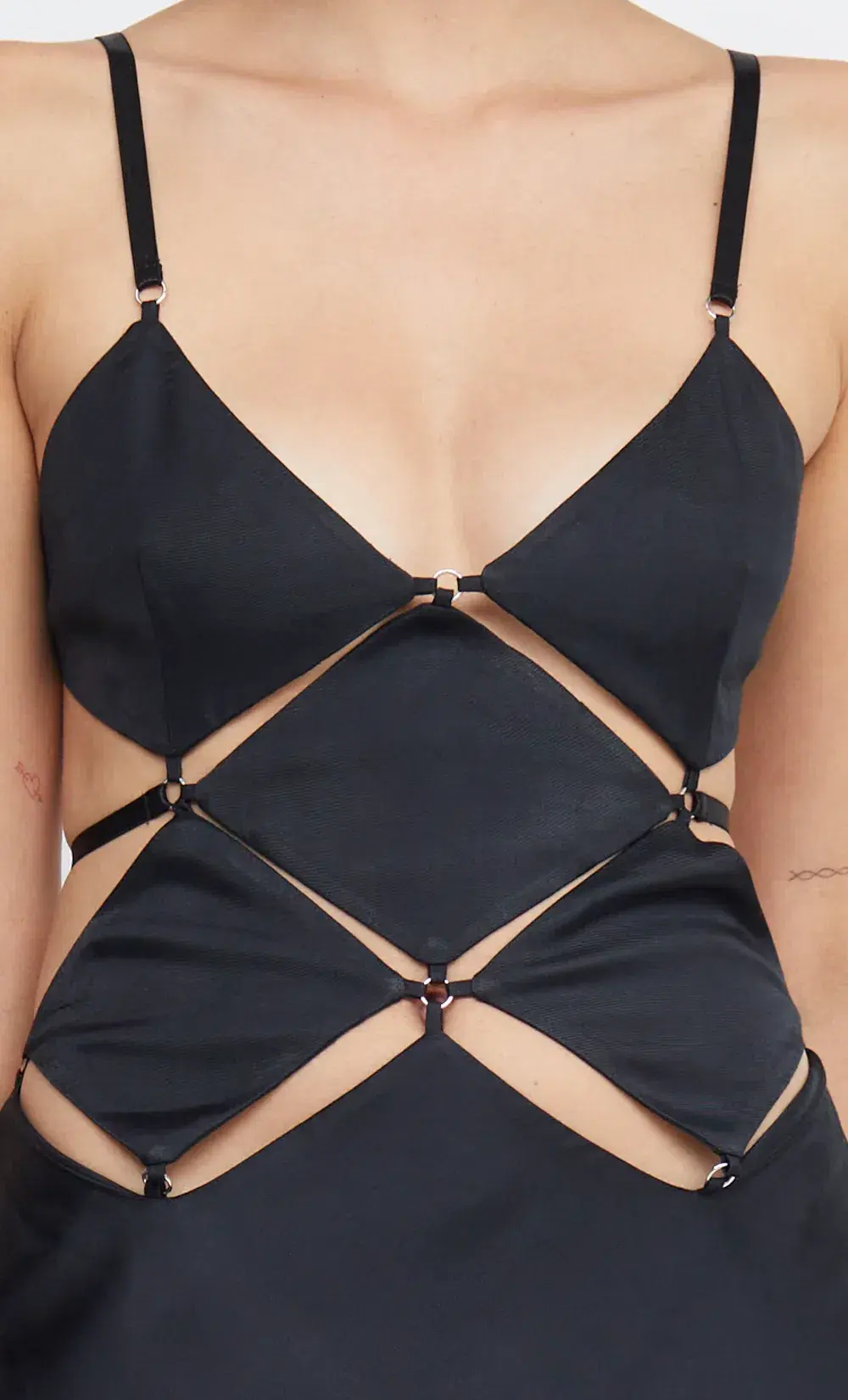 Bec & Bridge Diamond Days Strap Maxi Dress in Black Size 8 - Image 3