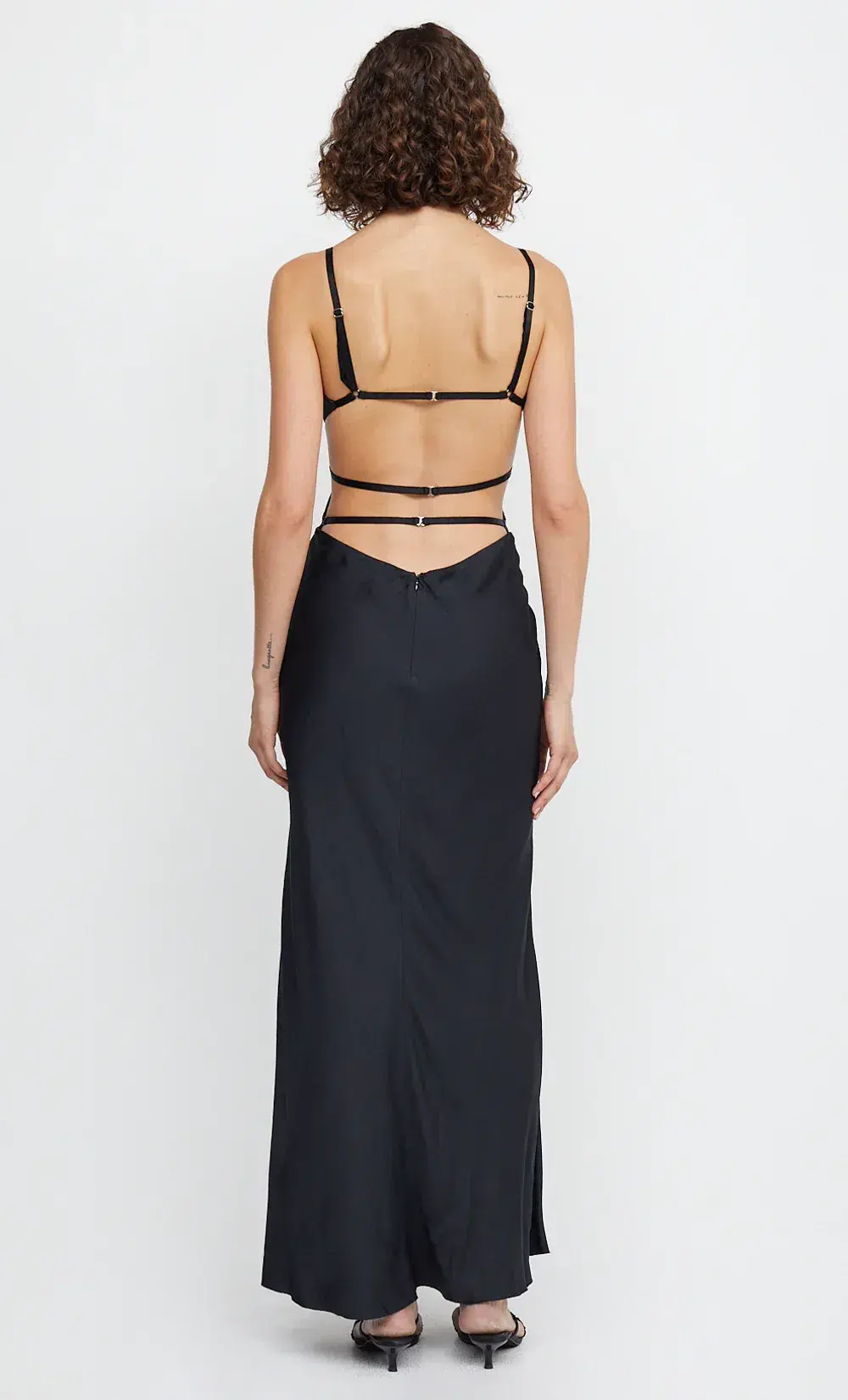 Bec & Bridge Diamond Days Strap Maxi Dress in Black Size 8 - Image 4