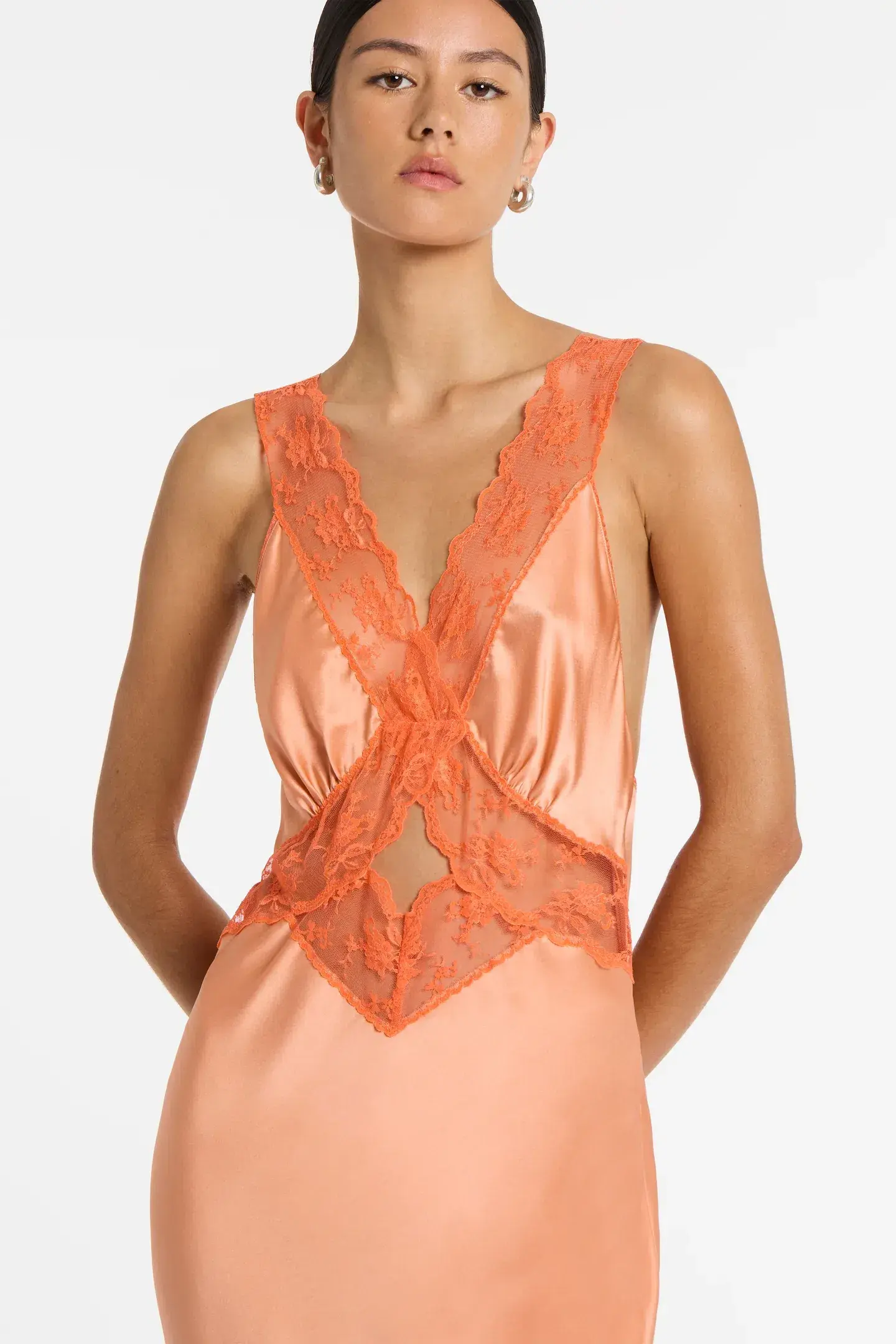 Sir The Label Aries Cut Out Gown in Peach Size 2 / 10 AU - Image 3