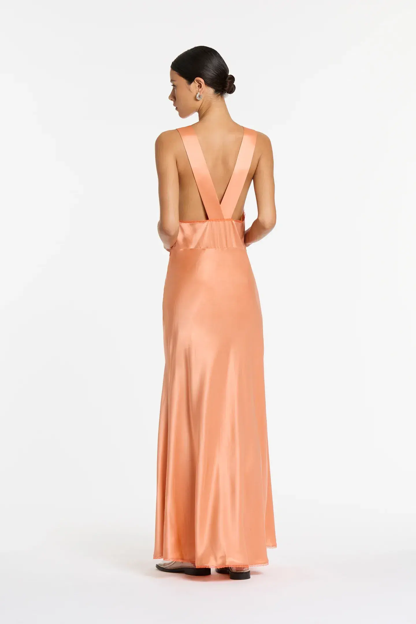 Sir The Label Aries Cut Out Gown in Peach Size 2 / 10 AU - Image 2