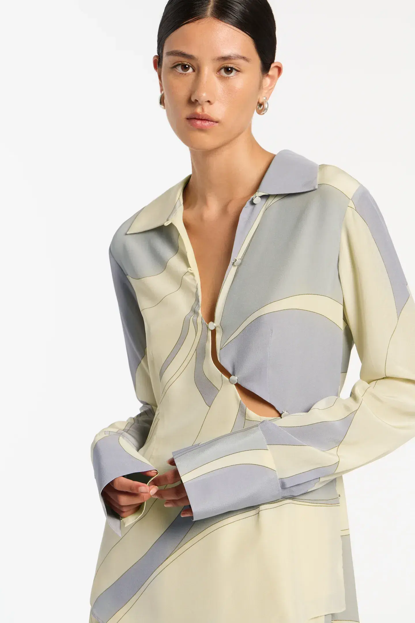 Sir The Label Adrianna Buttoned Shirt and Pant Set Cesco Print Size 2 / 10 AU - Image 2