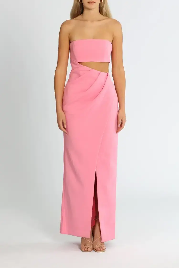 Misha Rowena Gown Blossom Pink Size 12/L - Image 1