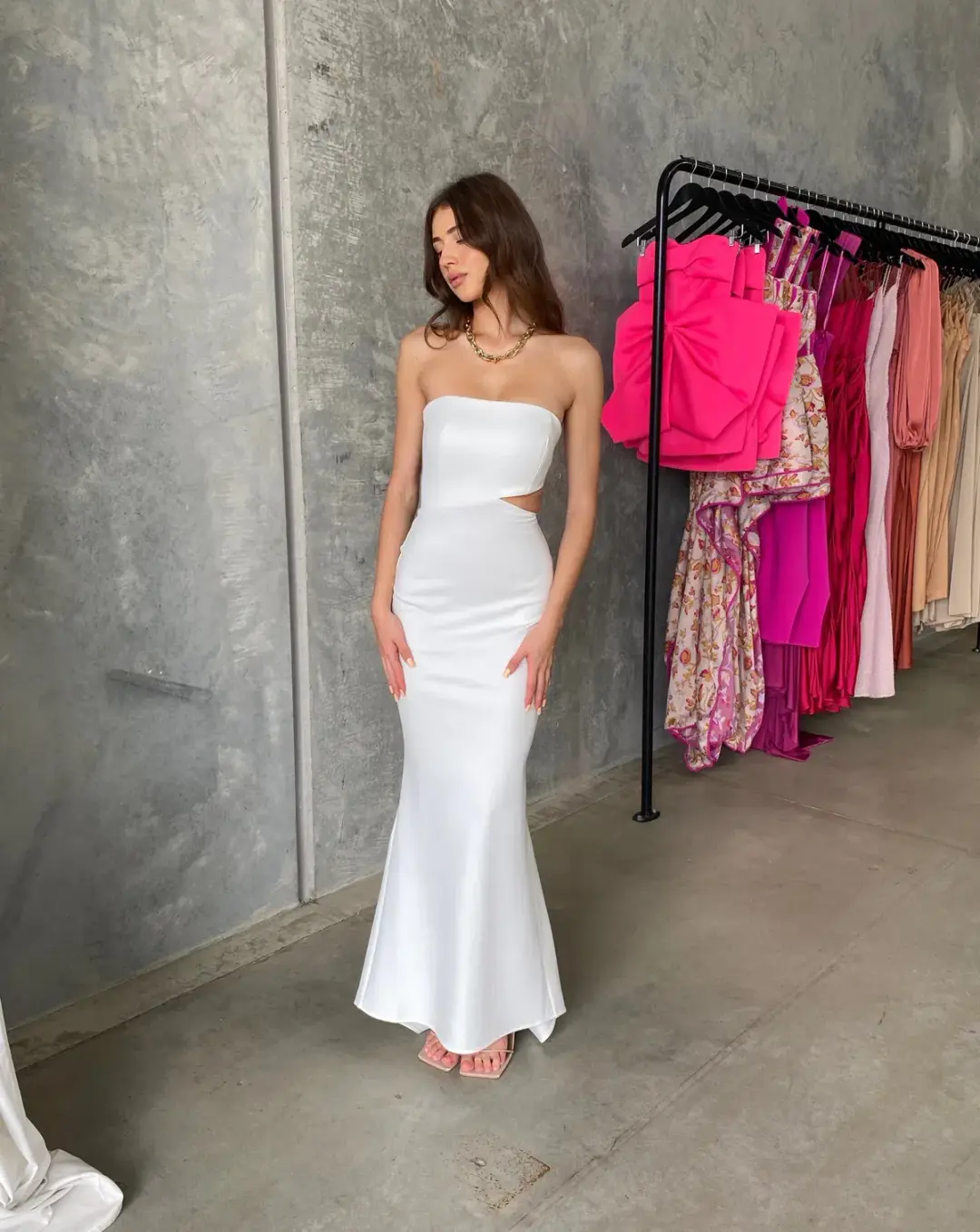 Lexi Serafina Dress White Size 8 for rent on The Volte - main image