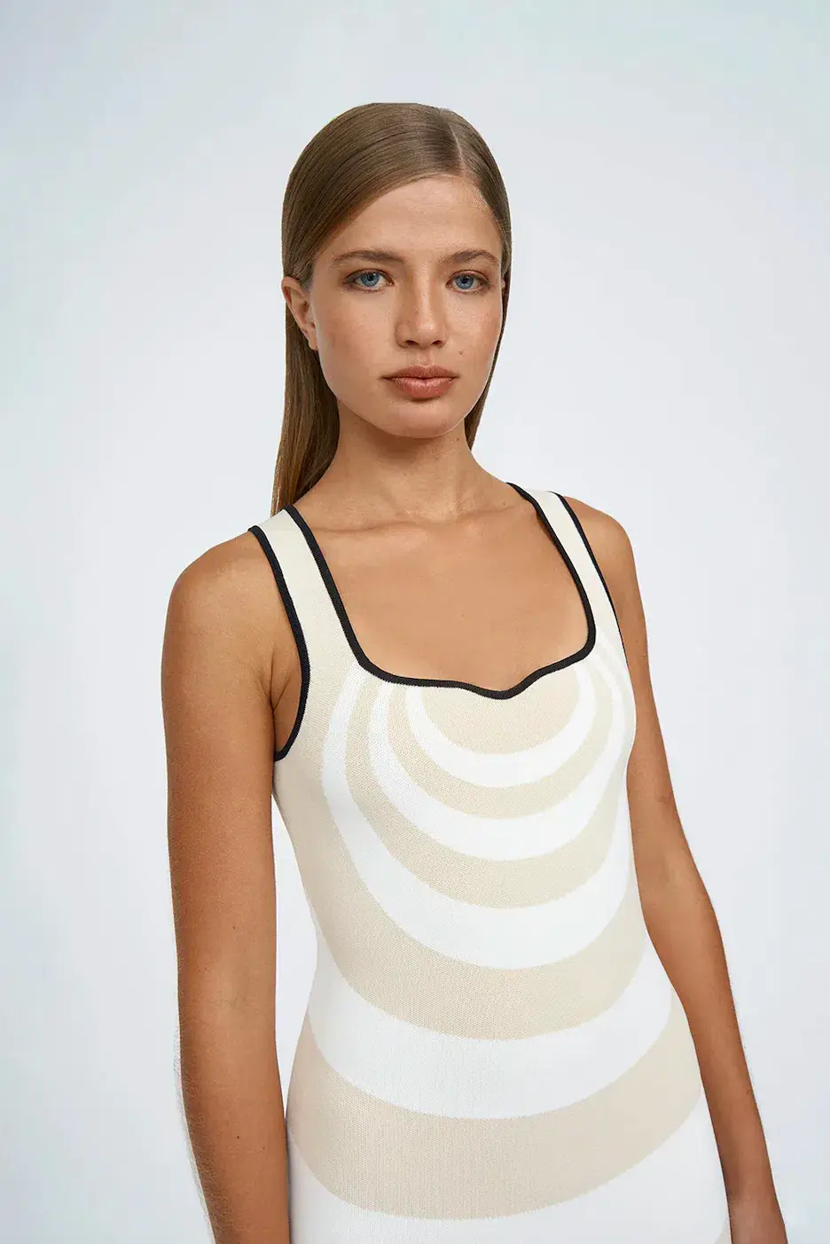 CASSIA SOL KNIT SWEETHEART MIDI - Image 2