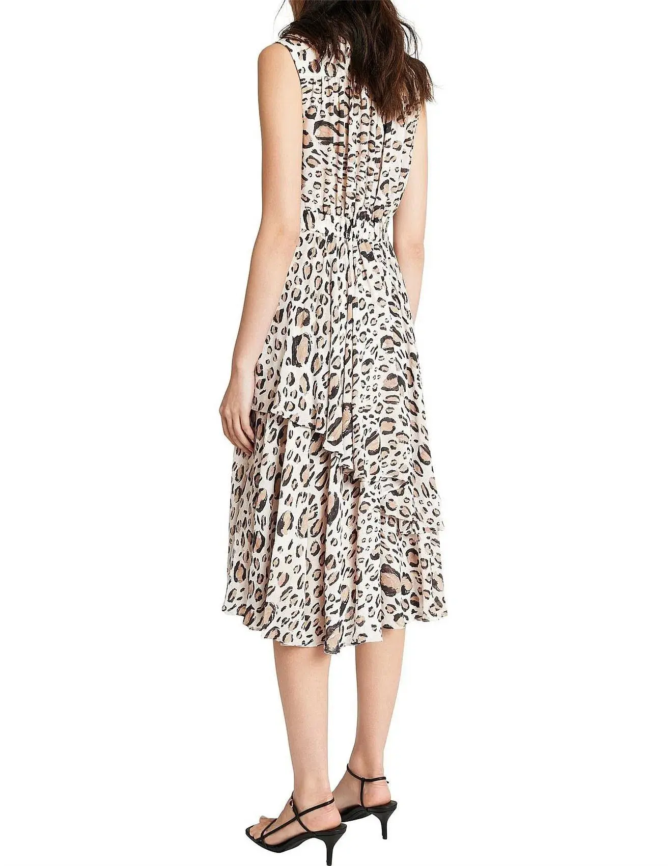 Aje Eliza Midi Dress Leopard Print Size 8 - Image 2