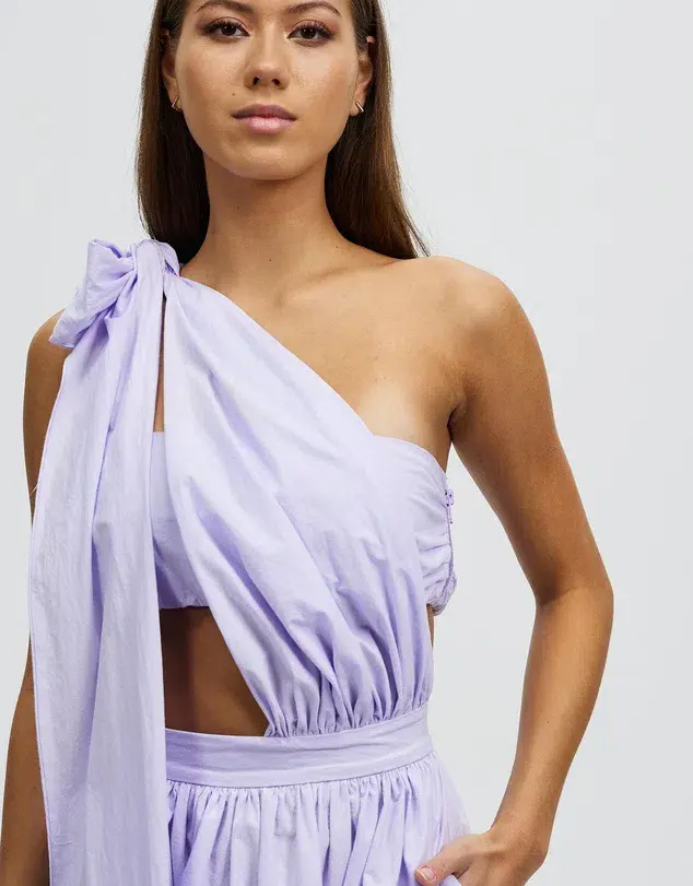Bondi Born St Tropez Long Dress Lavender Size L / AU 12 - Image 2