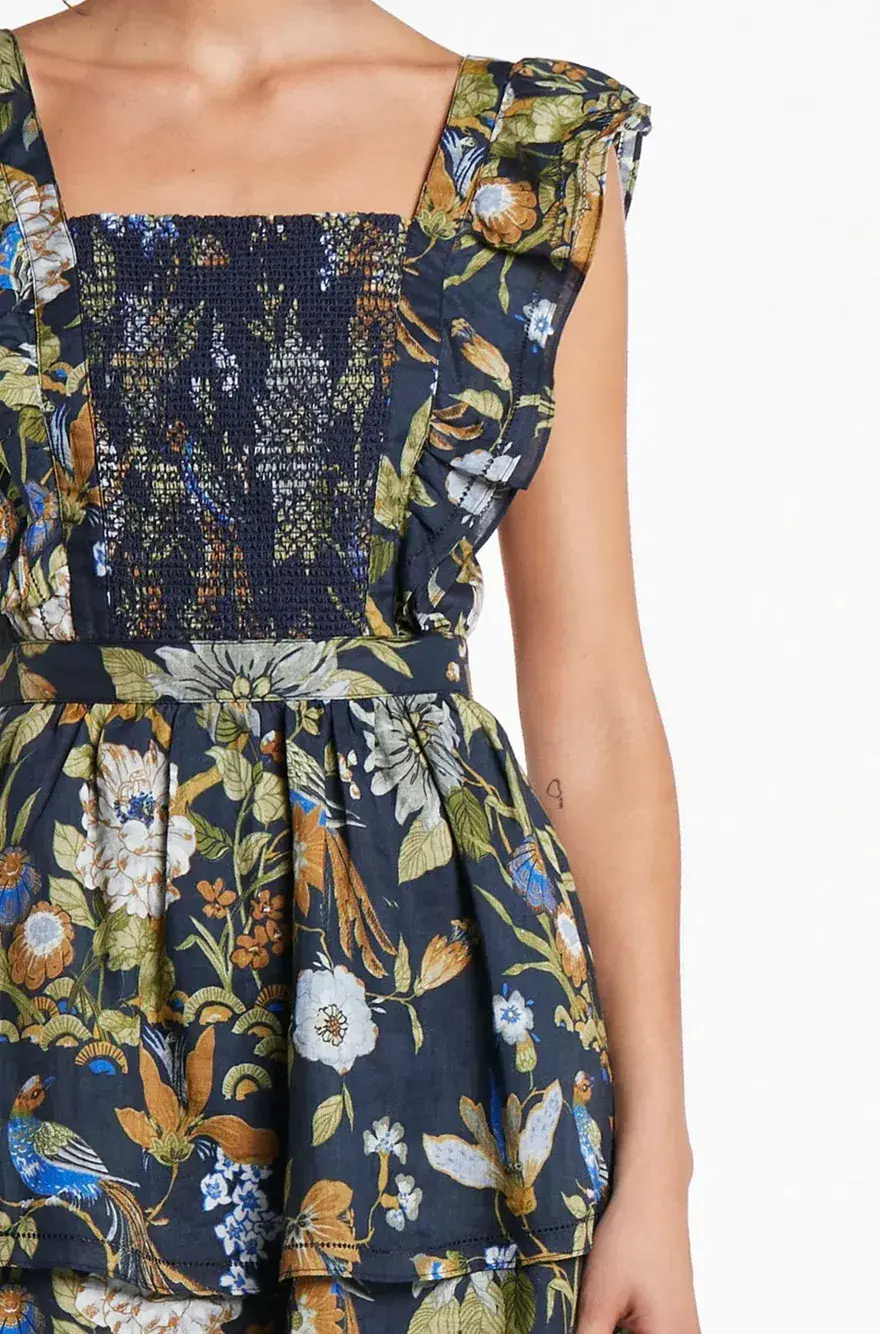 Sir The Label Diana Ruffle Mini Dress Floral Size 1 / AU 8 - Image 2