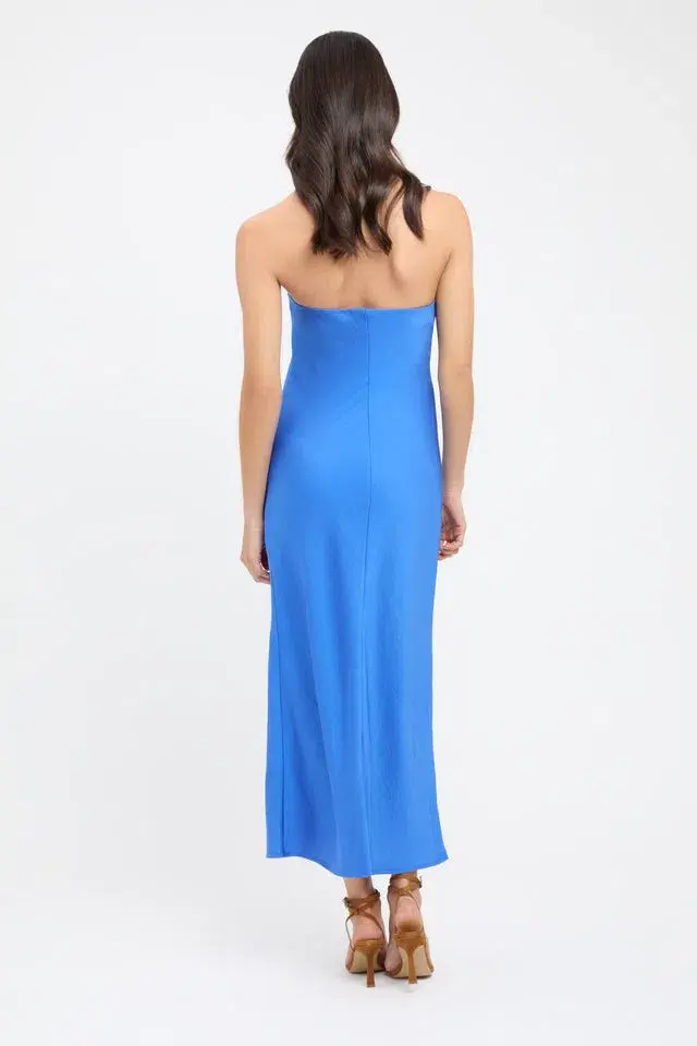 Kookai Milan Ivy Slip Midi Dress Blue Size 10  - Image 3