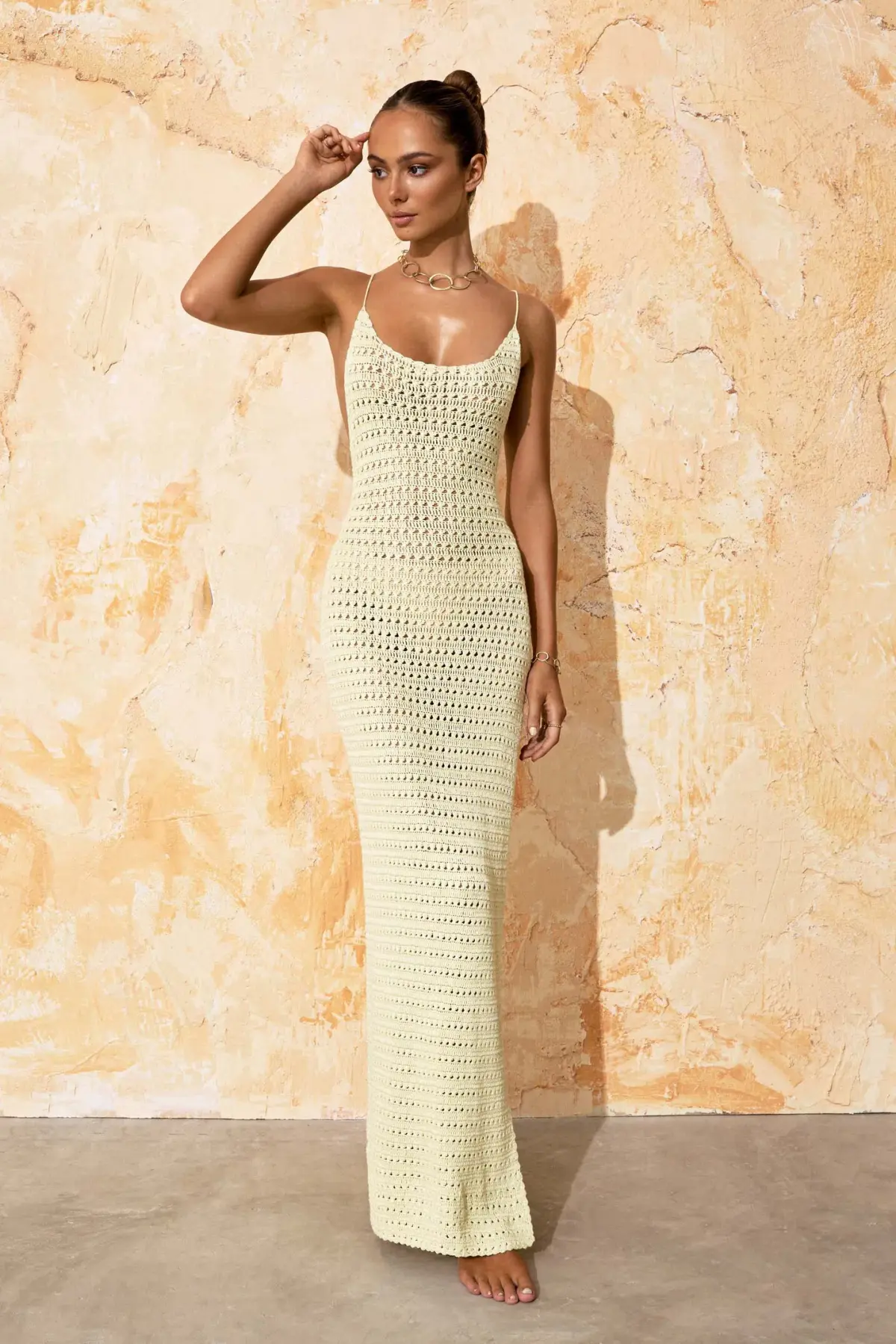 Flook The Label Sima Dress in Lemon Size S / AU 8 - Image 1