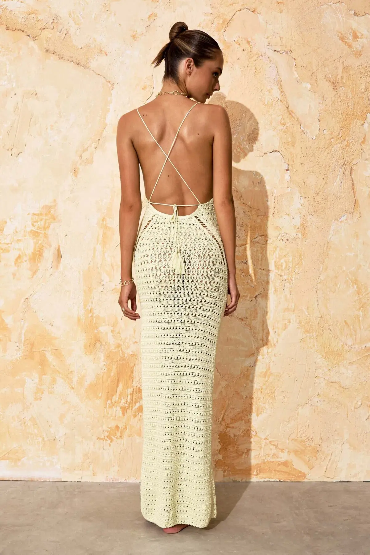 Flook The Label Sima Dress in Lemon Size S / AU 8 - Image 3