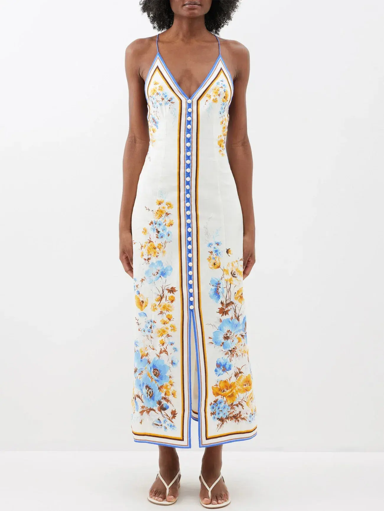 Zimmermann Halcyon Slip Dress Floral Size 1 / AU 10 - Image 1