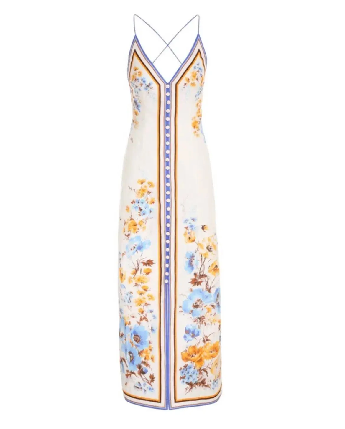 Zimmermann Halcyon Slip Dress Floral Size 1 / AU 10 - Image 3