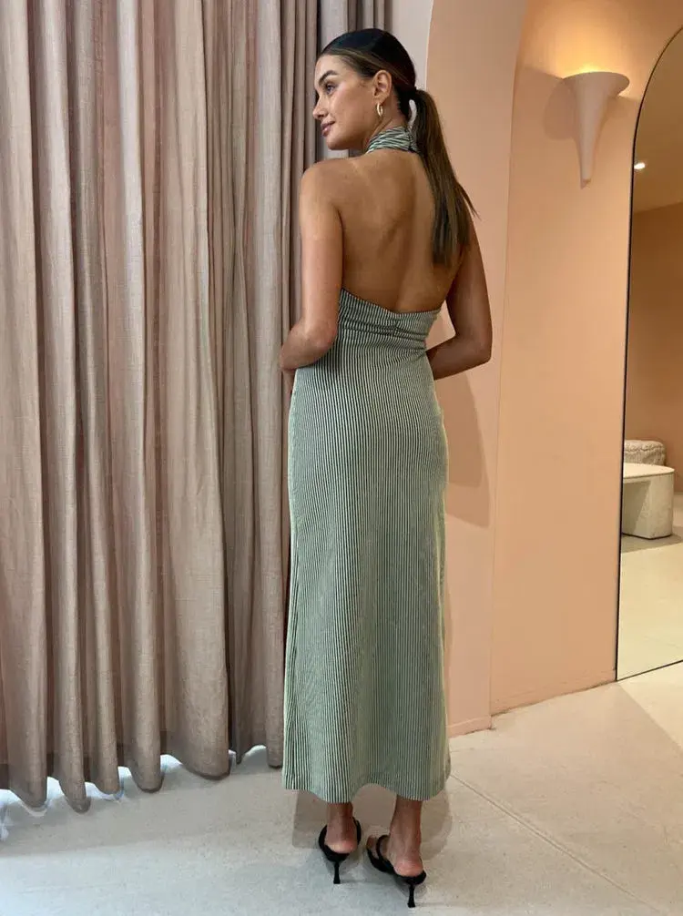 Camilla and Marc Orlando Midi Dress in Sage Green Size 8 for rent on The Volte - main image