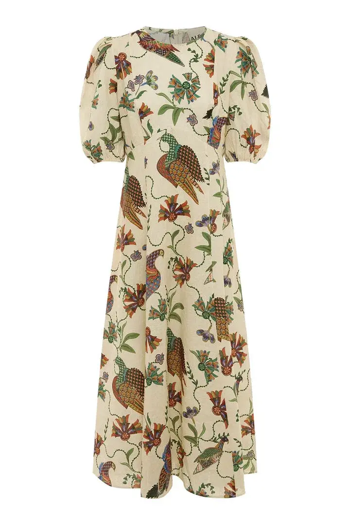Alemais Birdie Midi Dress Print Size 8 - Image 3
