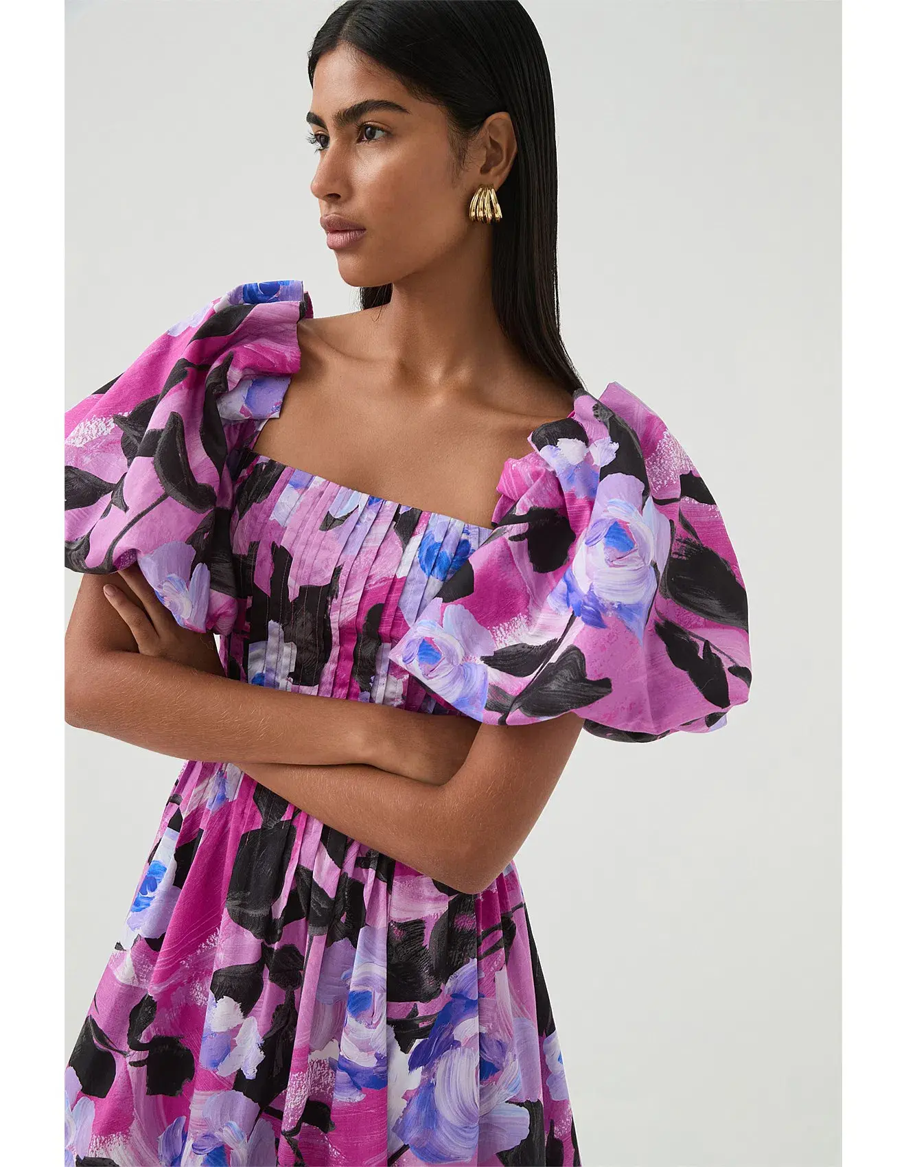 Aje Francesca Midi Dress Purple Size 8  - Image 4