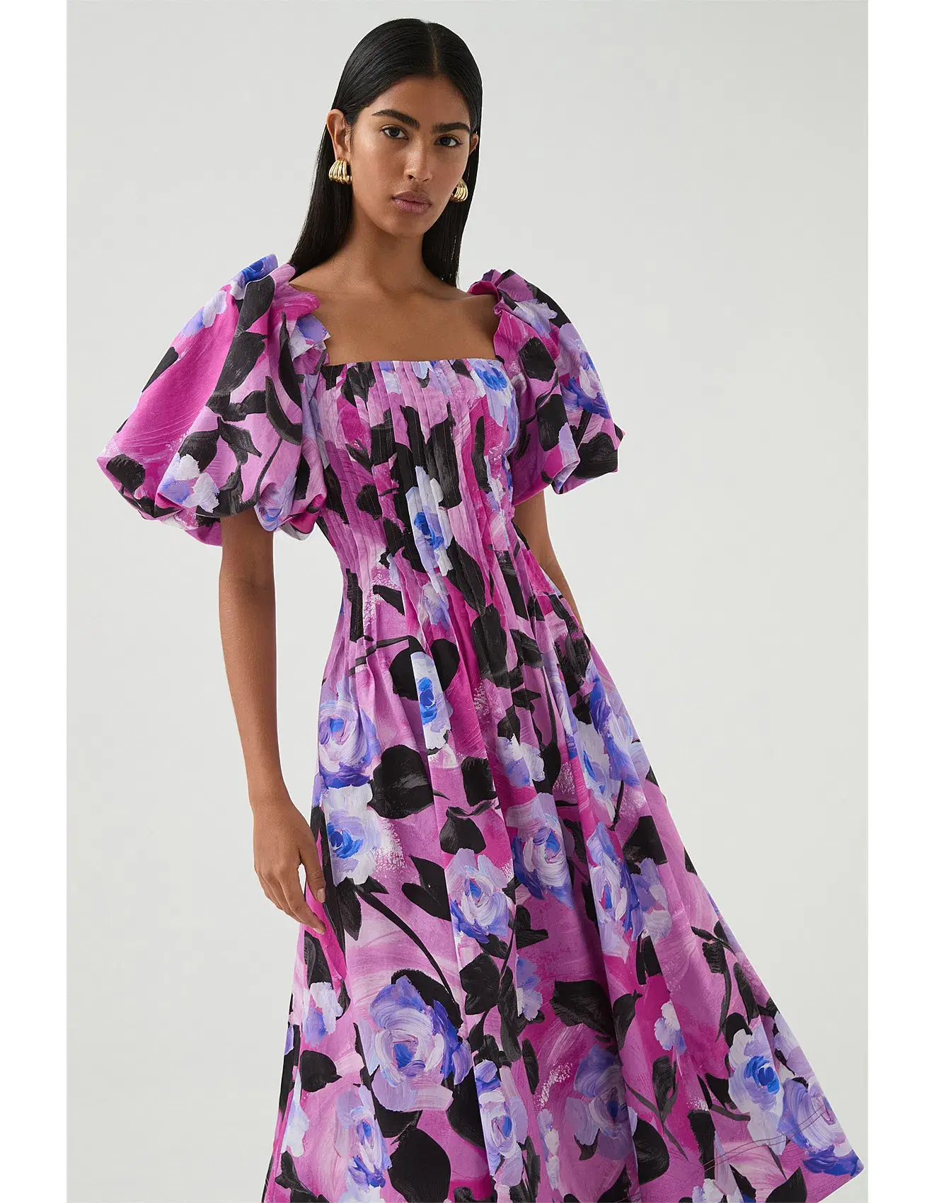 Aje Francesca Midi Dress Purple Size 8  - Image 2