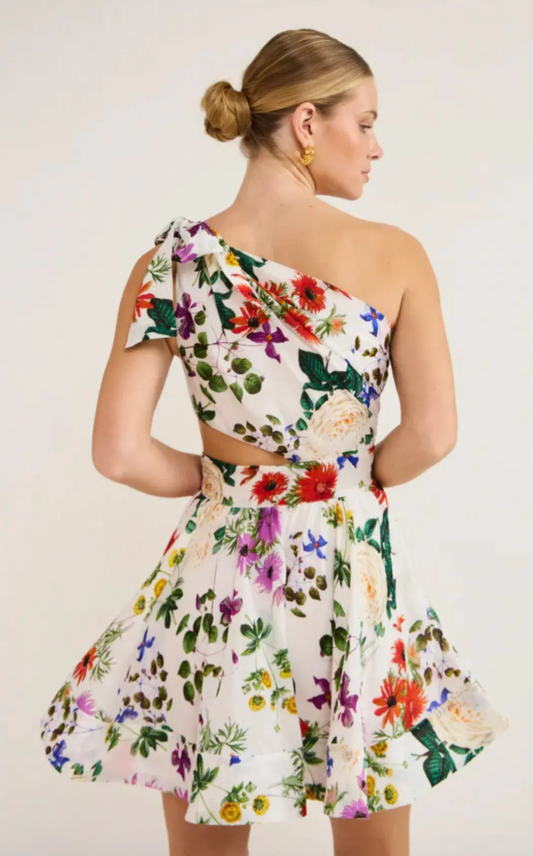 Sofia the Label Birdie One Shoulder Dress Floral Size 6 for rent on The Volte - main image