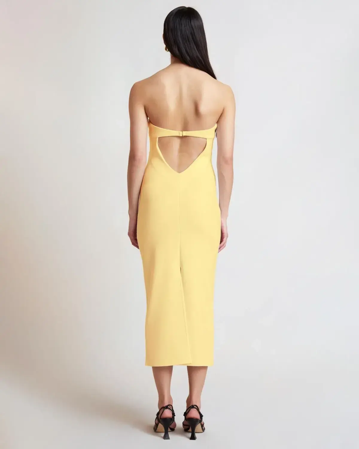 Bec & Bridge Noa Midi Dress Honey Yellow Size 8 - Image 2