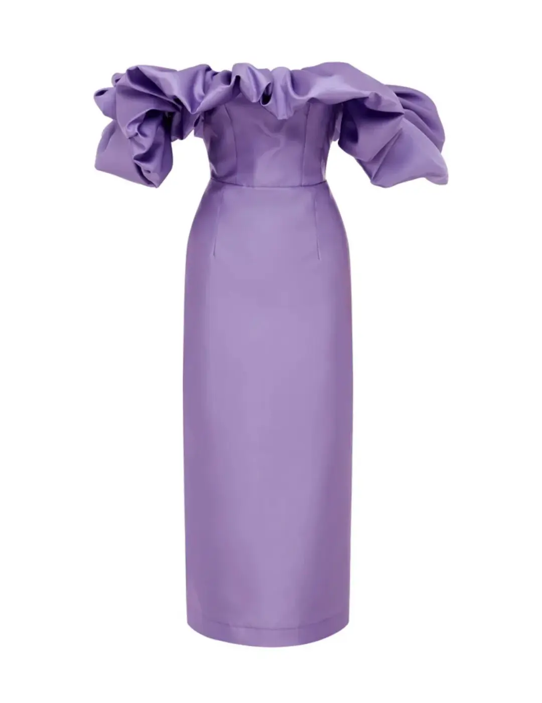 Alemais Suzi Off Shoulder Midi Dress Violet Size 8 for rent on The Volte - main image