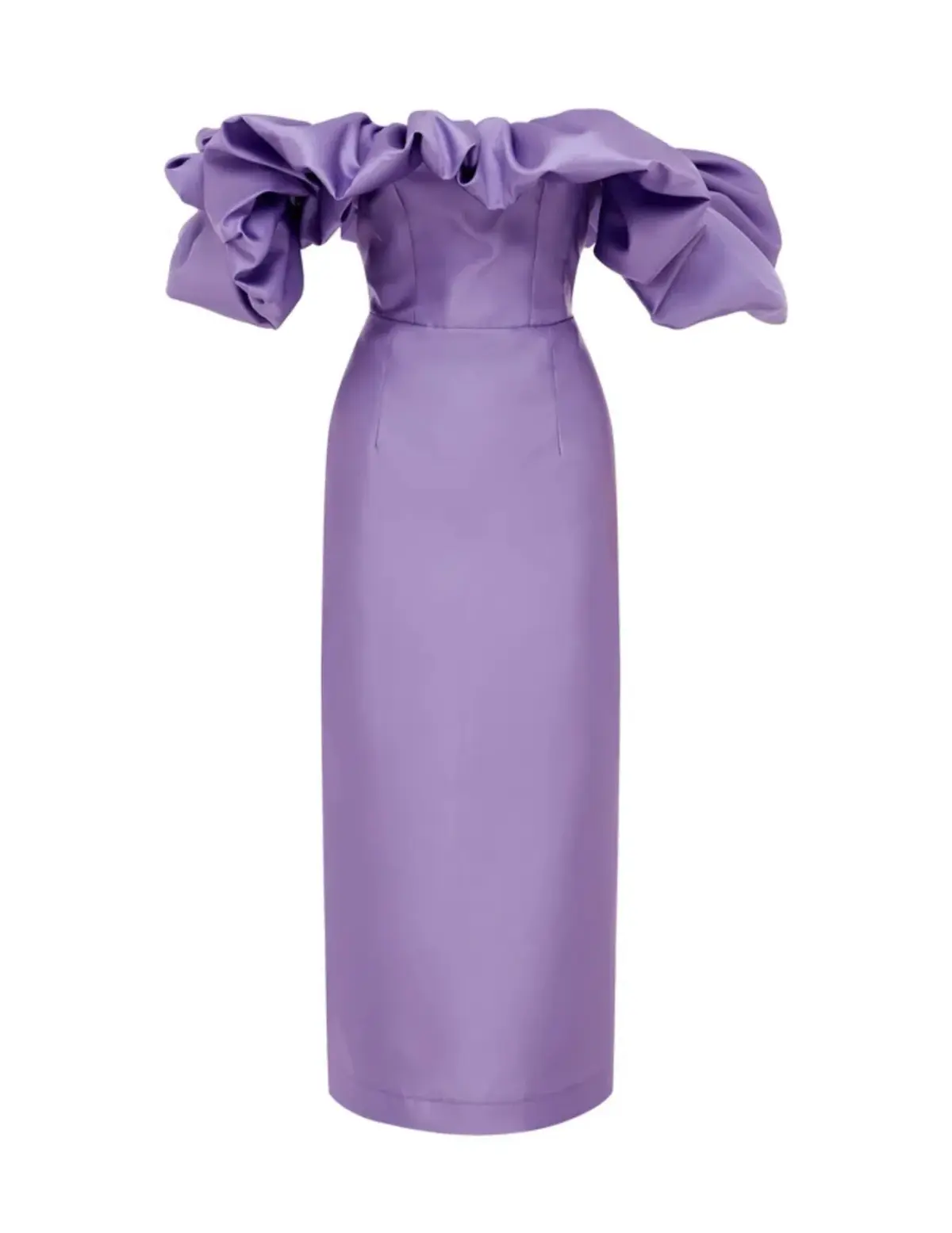 Alemais Suzi Off Shoulder Midi Dress Violet Size 8 - Image 8
