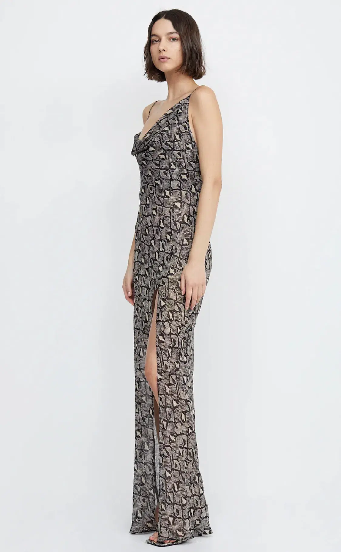 Bec & Bridge Portia Drape Maxi Dress Print Size 6 - Image 3