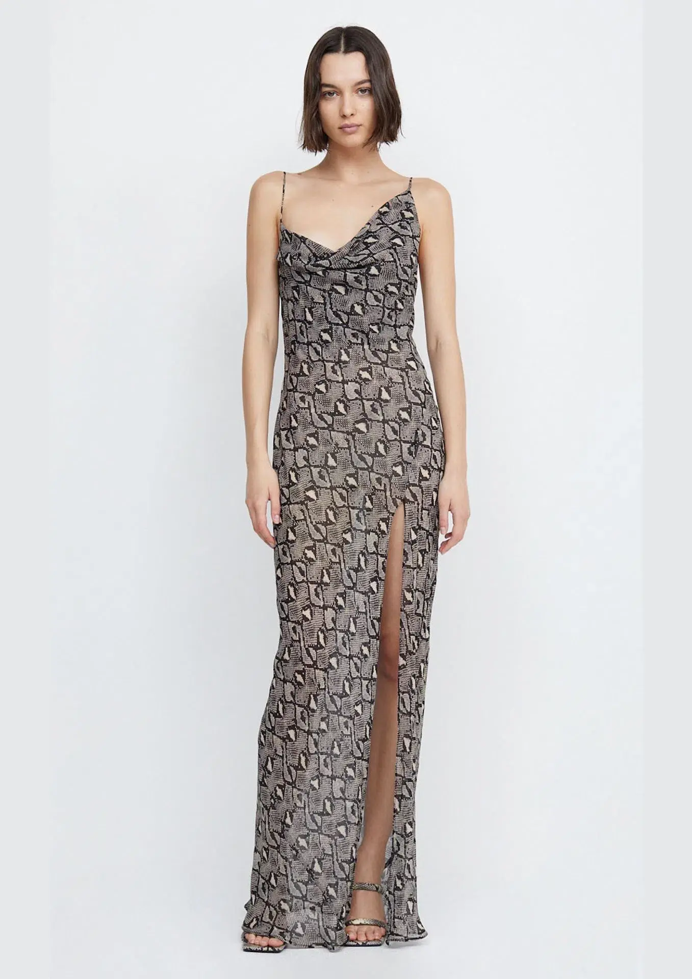 Bec & Bridge Portia Drape Maxi Dress Print Size 6 - Image 1
