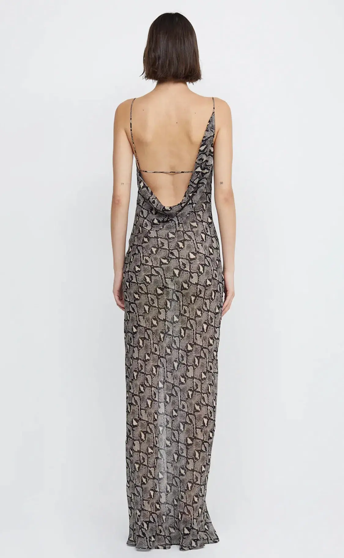Bec & Bridge Portia Drape Maxi Dress Print Size 6 - Image 2