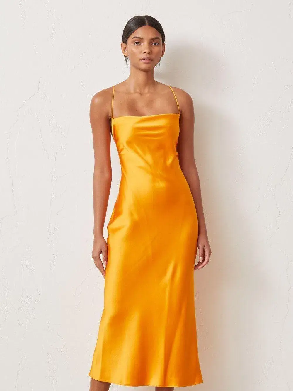 Bec & Bridge Seraphine Lace Up Midi Dress Tangerine Size XS / AU 6 - Image 2