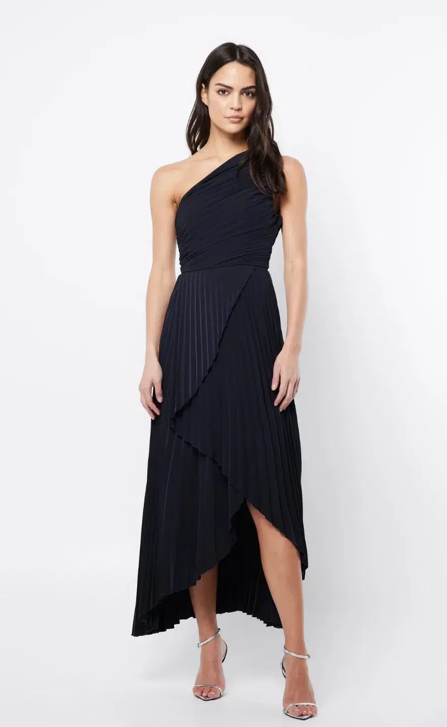 Mossman The Breakthrough Maxi Dress Navy Ink Blue Size 12 for rent on The Volte - main image