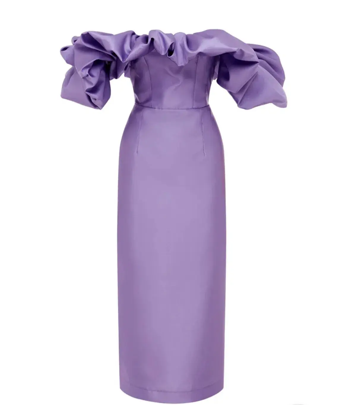 Alemais Suzi Off Shoulder Midi Dress Violet Size 10 - Image 3