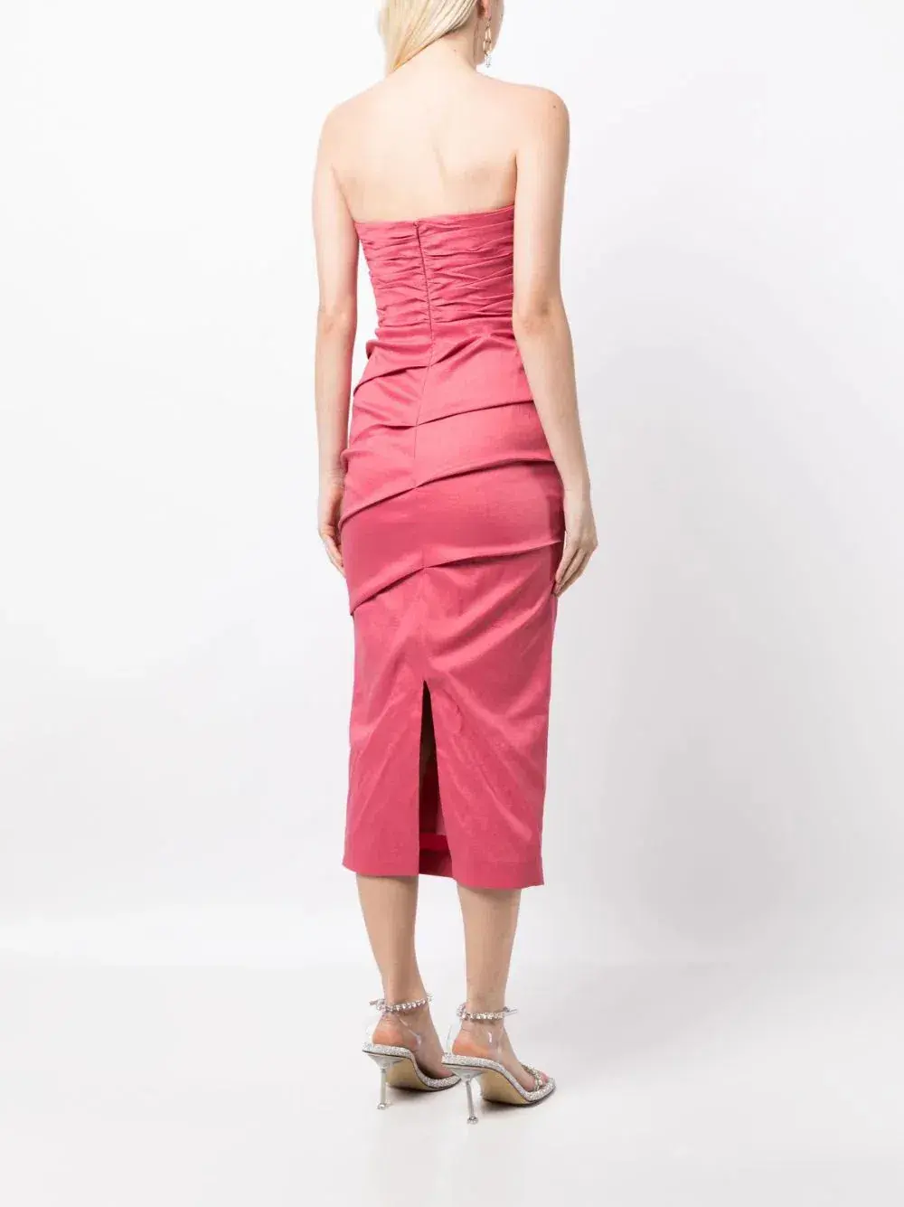 Rachel Gilbert Cheri Dress in Pink Size 8 - Image 4