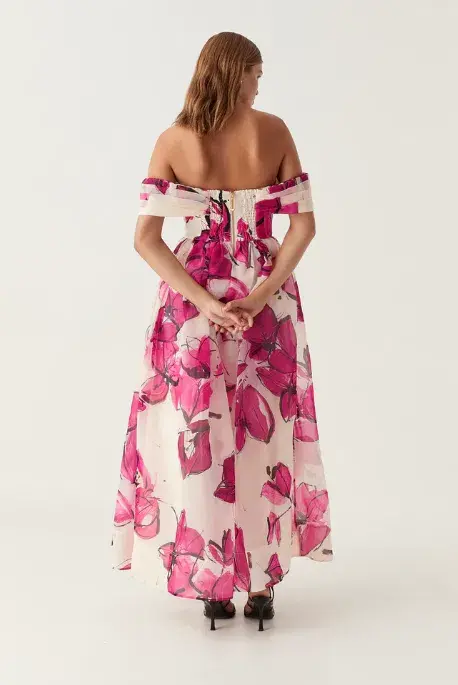 AJE Cordelia Corsetted Maxi Dress Falling Floral Size 14 - Image 2