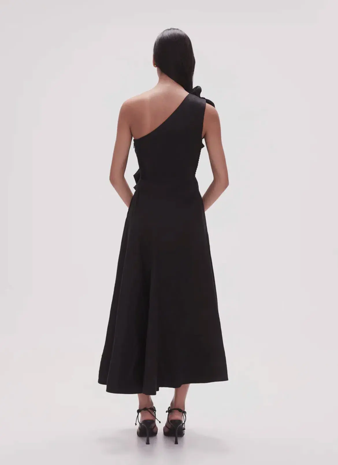 Aje Adelia Midi Dress Black  Size 10 - Image 2