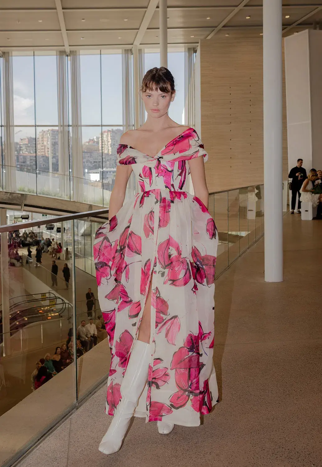 Aje Cordelia Corseted Maxi Dress Falling Floral Size 12 - Image 2