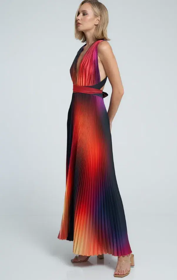 L'Idee Moderniste Full Length Gown Fire Size S/Au 8  - Image 3