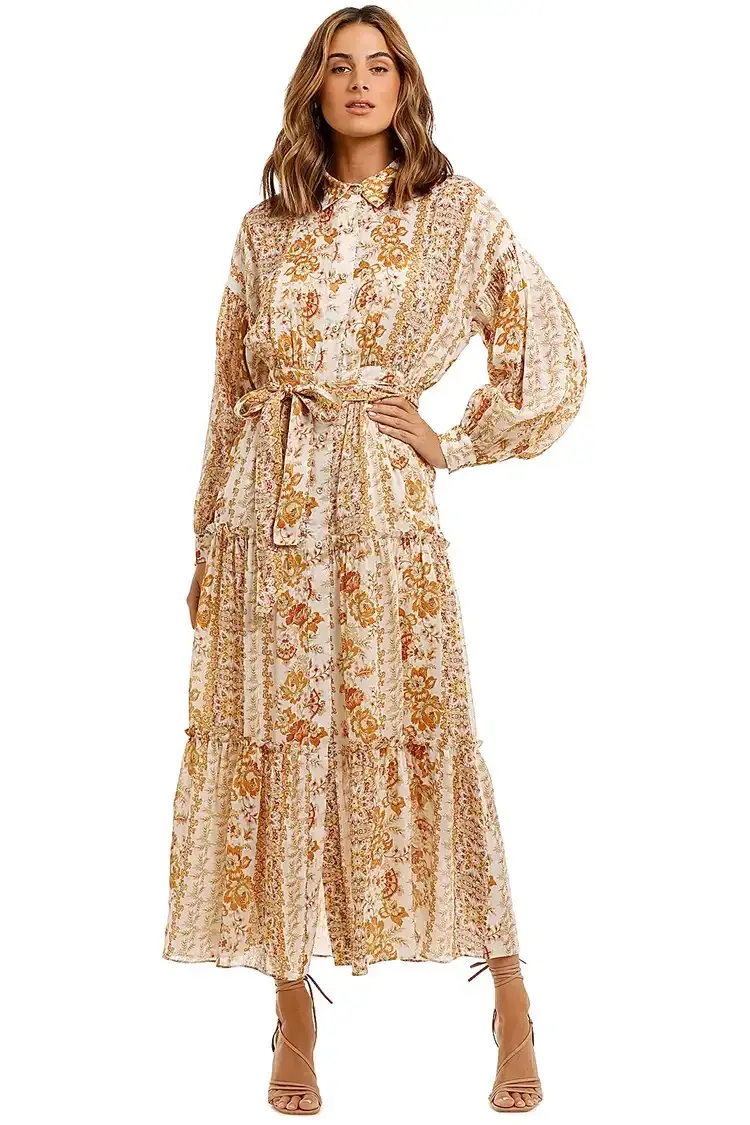 Ministry of Style Desert Daze Maxi Dress Multi Print Size 8 for rent on The Volte - main image