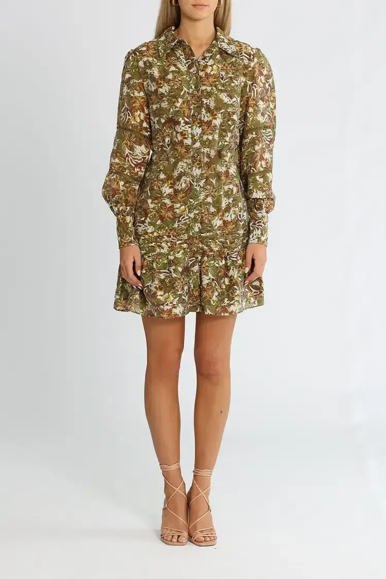 Ministry of Style Floral In Disguise Mini Dress Multi Print Size 8 - Image 1
