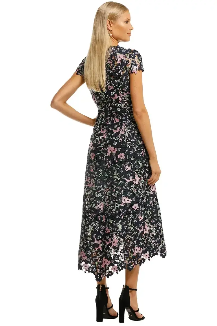 Moss and Spy Birdy Dress Floral Multi Print Size 12 for rent on The Volte - main image
