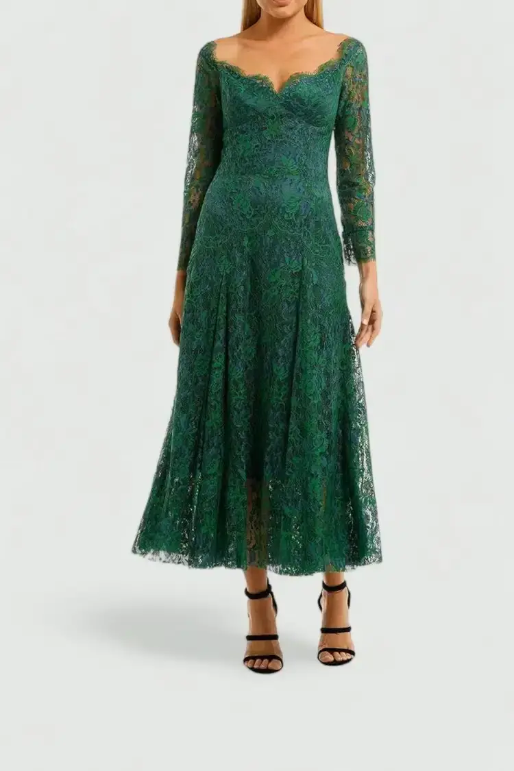 Moss and Spy Kathleen Dress Green Size 10 - Image 2