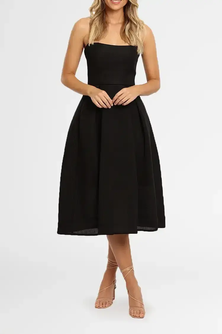 Nicholas Black Mesh Ball Gown Black Size 10 - Image 2