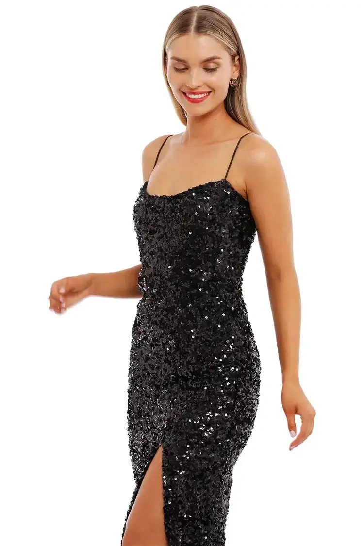 Nookie Confetti Gown Black Size 12 for rent on The Volte - main image